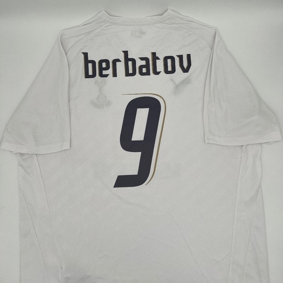 Berbatov #9 Tottenham 2007/2008 Home ORIGINAL Puma VTG Rare Soccer Jersey (XXL) - Picture 1 of 9